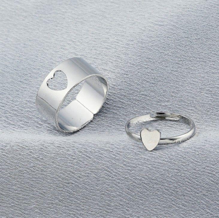 Silver Heart Matching Ring💍